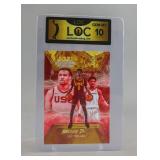 2023 Gold Lighting Rookie Card Bronny James LOC 10