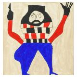 Bill Traylor American Modernist Oil on Canvas