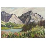 Nora Collyer Canadian Modernist Oil Mountain