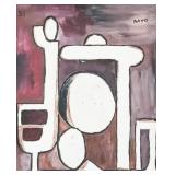 Francisco Matto Uruguayan Abstract Oil on Canvas