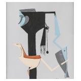 Wifredo Lam Cuban Surrealist Acrylic on Canvas