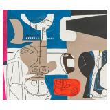 Le Corbusier French-Swiss Acrylic on Canvas