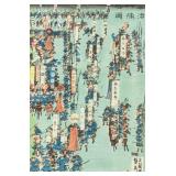 Sadahide 1807-1873 Japanese Woodblock Print 1866