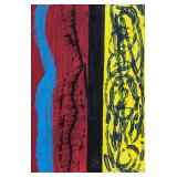 Hans Hartung French-German Abstract Oil on Canvas