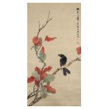 Tian Shiguang 1916-1999 Chinese Watercolor Bird