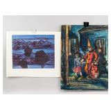 David Patridge Canadian Etching & Watercolor