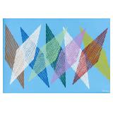 Piero Dorazio Italian Abstract Acrylic on Canvas