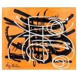 Georges Mathieu French Lyrical Oil on Canvas