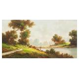 Giuseppe Solenghi Italian Modernist Oil on Canvas