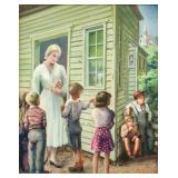 John William Orth American Oil on Board  "JW Orth"