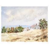 Edward Garbely 1908-1999 US Watercolor Landscape