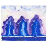 Tony Onley Canadian Abstract Watercolor on Paper