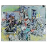 Clarence Alphonse Gagnon Canadian Pastel