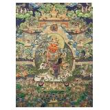 Jambhala Tanka on Cloth