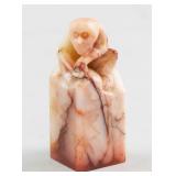 Chinese Shoushan Stone Carved Monkey Seal