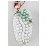 Chinese Green and White Jadeite Grape Toggle