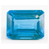 16.75ct Emerald Cut Blue Grandidierite Gemstone