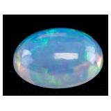 3.24ct Cabochon Cut Mixed Color Opal Gemstone