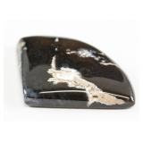 75.8ct Fan-cut Black Gemstone