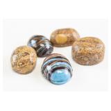 5 Assorted 46.96ct Total Gemstones