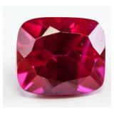 9.05ct Cushion Cut Red Ruby Gemstone GGL