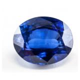 10.05ct Oval Cut Blue Sapphire Gemstone GGL