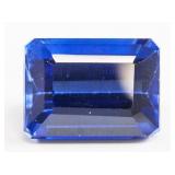 13.30ct Emerald Cut Blue Sapphire Gemstone GGL