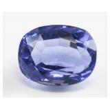 6.30ct Cushion Cut Blue Tanzanite Gemstone