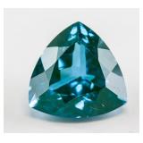 8.55ct Trillion Cut Green Tourmaline Gemstone GGL