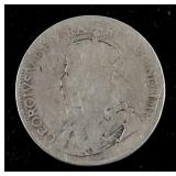 Canadian King George V 25 Cents with Stamped MK