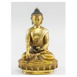 Chinese Bronze Buddha Statue Thunderbolt Mark