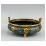 Chinese Bronze Cloisonne Censer with Xuande Mark