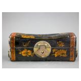 Qing Period Chinese Wood Black Lacquer Pillow Case