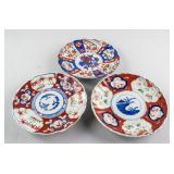 3 19th Century Japanese Porcelain Imari Plates
