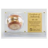 GSA Certified George Wright Autographed Baseball