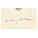 JSA Certified Turkey Stearnes Autographed Postcard