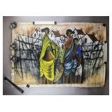 Indian Oil on Canvas Signed B. Prabha 