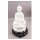 Chinese Fine Blanc de Chine Porcelain Buddha