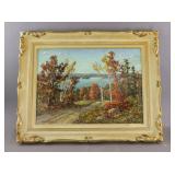 Canadian Oil on Board Signed Otto Planding 