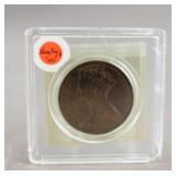 Rare 1863 Hong Kong 1 Cent Coin