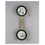 Vintage African Monkey Double Drum