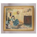 Canadian Oil on Canvas Signed J. Calot 