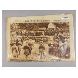 1930 October 26th New York Times Newspaper