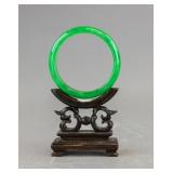 Chinese Fine Green Jadeite Bangle