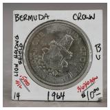 1964 Bermuda Crown Coin