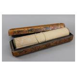 WC on Paper Long Scroll Signed Xu Zhenqing w/ Box