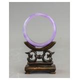 Chinese Fine Purple Jadeite Bangle