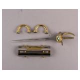 Vintage Toledo Spanish Ornate Letter Opener Set