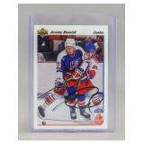 1991 Upper Deck Jeremy Roenick Signed Card