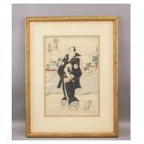 Japanese Woodblock on Paper by Utagawa Kunisada